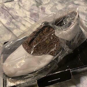 FootJoy DryJoys Tour Golf Shoes - Blue and White